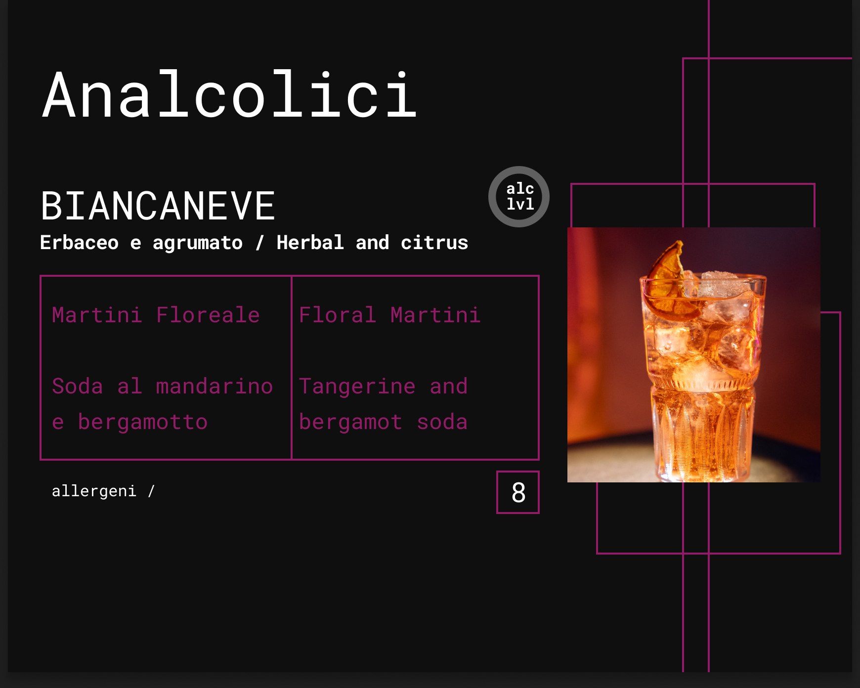 Drink List Cocktail Bar Porto Recanati